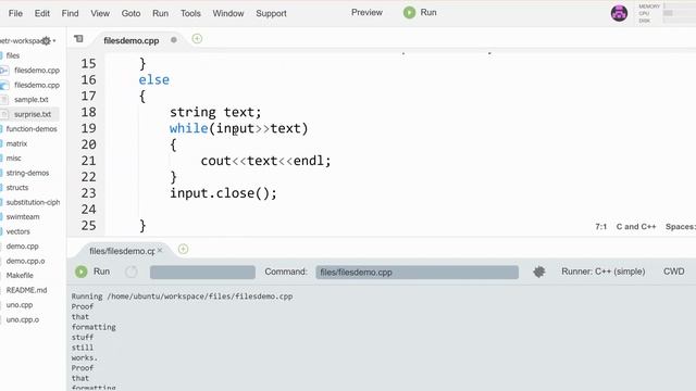 Passing Filestreams to Functions and Reading Character-Level Data in C++ смотреть онлайн