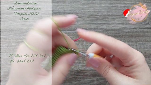 Karácsonyi Mézeskalács házikó horgolás, tető, kis fenyőfa 2/5 смотреть онлайн