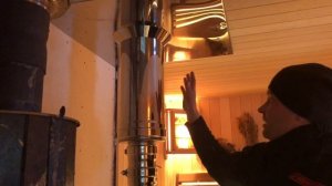 Монтаж печи Атмосфера в тестовой бане