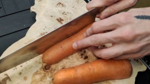 Кухонный нож кирицуке - нарезка овощей