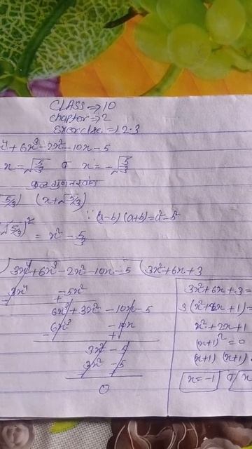 class 10 math chapter 2 exercise 2.3 questions 3 NCERT SOLUTIONS #short video #viral #study смотреть онлайн