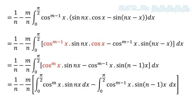 cos^𝑚 𝑥.sin𝑛𝑥 / reduction formula / TAM3A смотреть онлайн