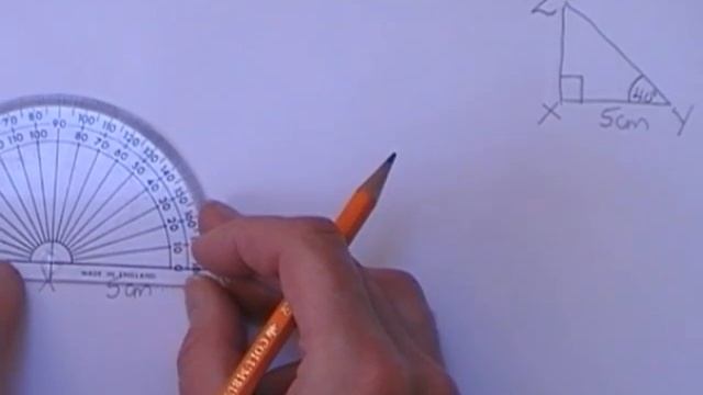 Construct a right angled triangle, given one side and one acute angle смотреть онлайн