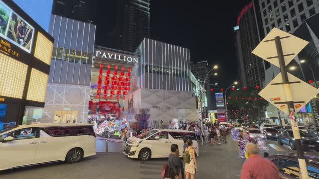 4K. Walk Around Kuala Lumpur, Malaysia.