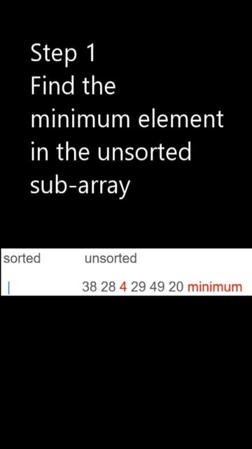 What Is Selection Sort