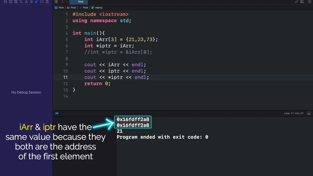 #50 Arrays And Pointers | C++ Beginner to Advanced | INIT Tech Labs | #CodeWithDJ смотреть онлайн