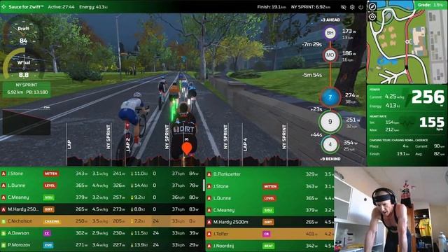 Zwift - Chasing Romandie Stage 5 - Park Perimeter Loop - Chasing Tour 2024 A смотреть онлайн