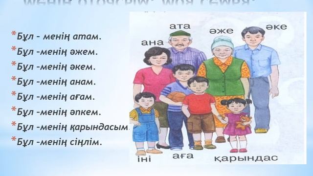 0 класс Менің отбасым смотреть онлайн