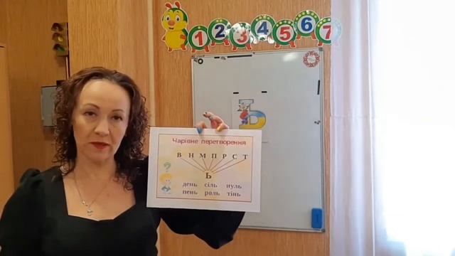 Вчимося читати. Буква «м‘який знак» смотреть онлайн