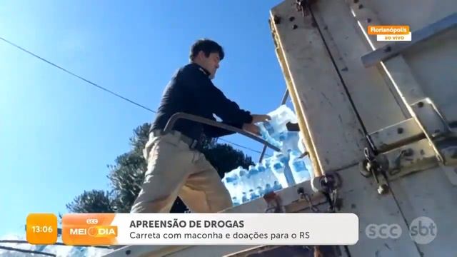 Apreendida carreta com maconha e doações para o RS | Radar SCC10 смотреть онлайн