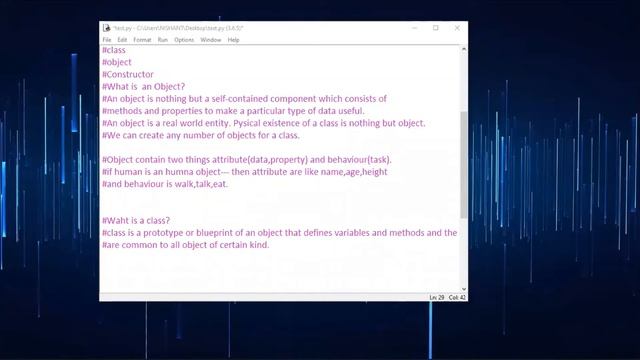 Python Day - 24 - OOPS -1- Basic Introduction - Class and Object смотреть онлайн