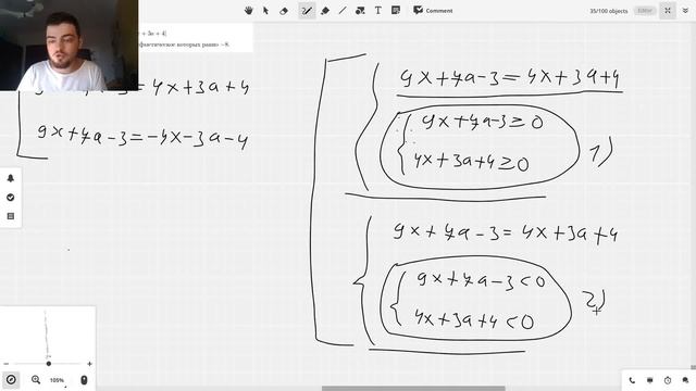 Решение линейных уравнений с параметром. Часть 1 смотреть онлайн