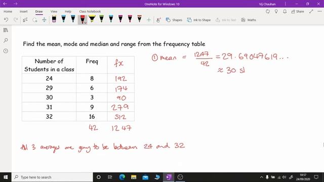 KS3/GCSE Maths - Calculating Averages (Mean, Mode, Median) from Frequency/Grouped Data Tables смотреть онлайн
