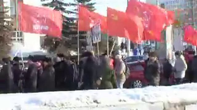 Шествие с Октябрьской площади в Перми. смотреть онлайн