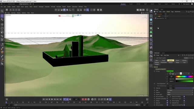 Cinema 4D - How to align Camera to spline | Zero Masters смотреть онлайн