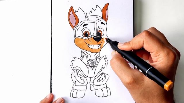 How To Draw Paw Patrol Chase | Mighty Pup | Easy & Fun Drawing | #art #drawing #pawpatrol #cartoon