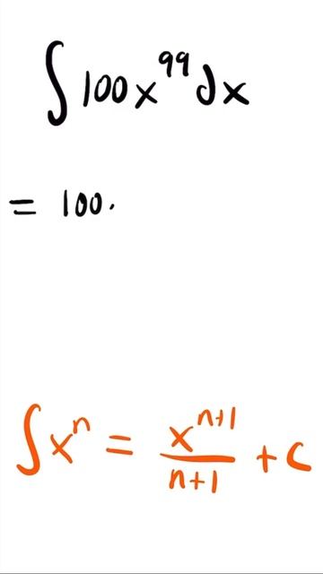 Integral of 100x^99 #shorts #calculus смотреть онлайн