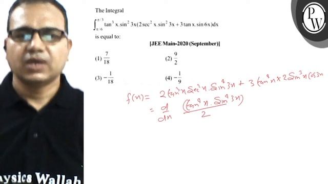 The Integral
\[
\int_{\pi / 6}^{\pi / 3} \tan ^{3} x \cdot \sin ^{2... смотреть онлайн