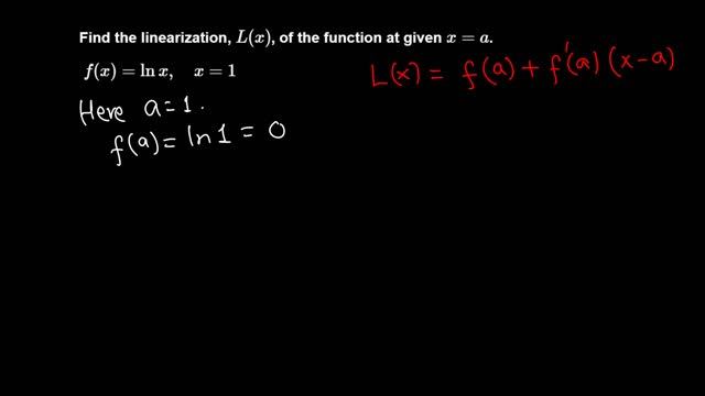 Calc I: Linearization of f(x) = ln x at 1 смотреть онлайн