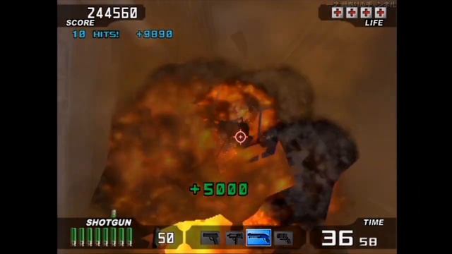 [チート]タイムクライシス3。連射コントローラーと無限ショットガン。ステージ1を無双してみた。 смотреть онлайн