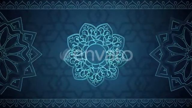 Background video - Ethnic Ornament Blue смотреть онлайн