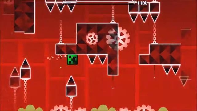 Let´s play: Geometry dash, demon level "Clutterfunk v2" смотреть онлайн