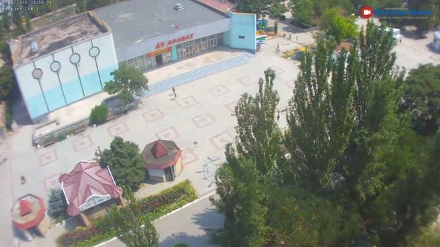 Центр Щёлкино, 31.07.2016 - time-lapse с камеры 3 смотреть онлайн