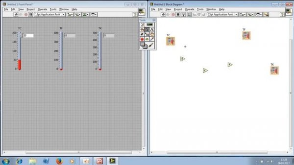 LabVIEW 8.6 первый урок