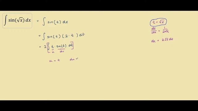 How to integrate sin(sqrt x) смотреть онлайн