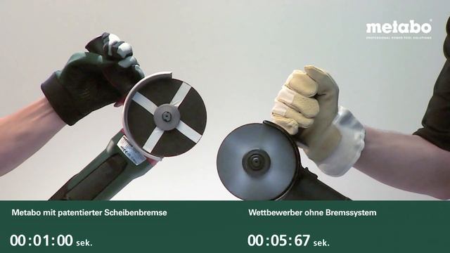 Die patentierte Metabo Scheibenbremse (German) смотреть онлайн