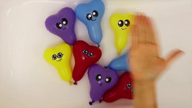 Развивающее видео Изучаем цвета Лопаем шарики с водой смотреть онлайн