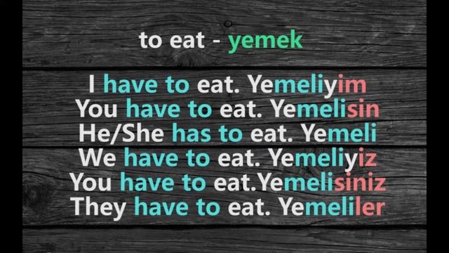 Audio lesson №5/ENG «I have to/must». Turkish language for beginners смотреть онлайн