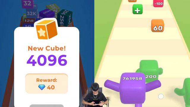 Chain Cube 2048 vs Level up numbers - Max Level Gameplay (Part 1) смотреть онлайн