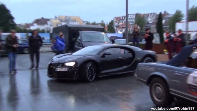 $3.5Million Bugatti CHIRON accelerations, Start-up, sound @ Zoute Grand Prix 2017 смотреть онлайн