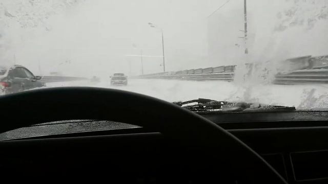 Настоящая зима в Москве 04.02.2018. Дмитровское шоссе (часть 1) смотреть онлайн