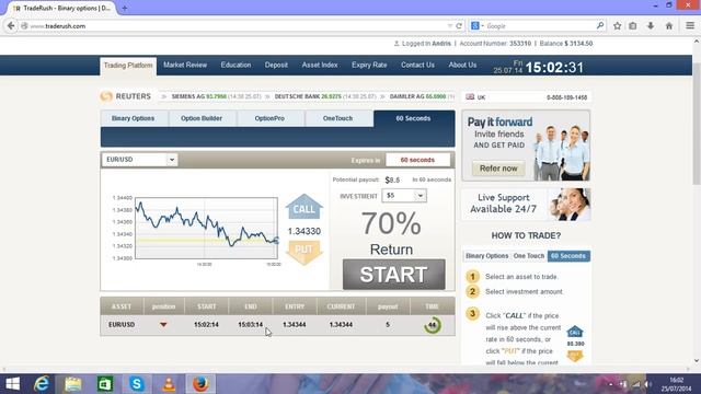 Binary Option Trading Strategy 2014 - 60 Seconds - MUST SEE! смотреть онлайн