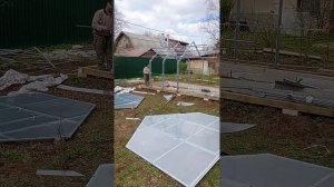 установка теплицы АЛТАЙСКИЙ СКАЗКА 3М/6м