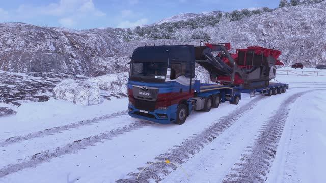 Euro Truck Simulator 2.Покатушки зимой №6. смотреть онлайн