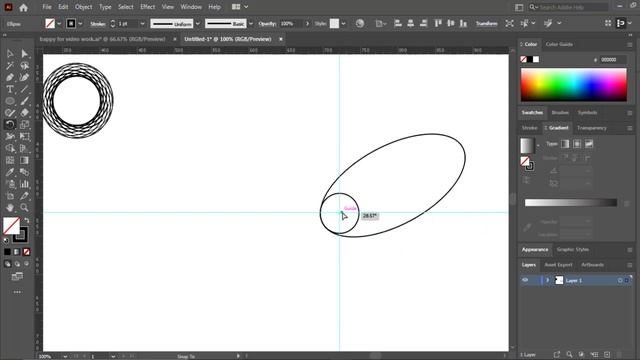 How to create a logo with ellipse tool with illustrator 2021| Logo Design | circle logo design| смотреть онлайн