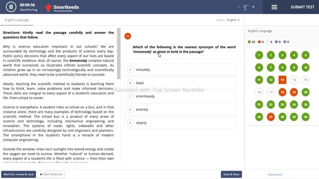 IBPS CLERK english mock..90+ percentile смотреть онлайн