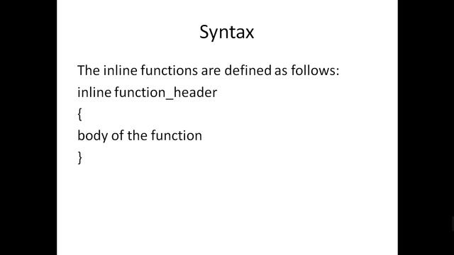 Inline function-C++ смотреть онлайн