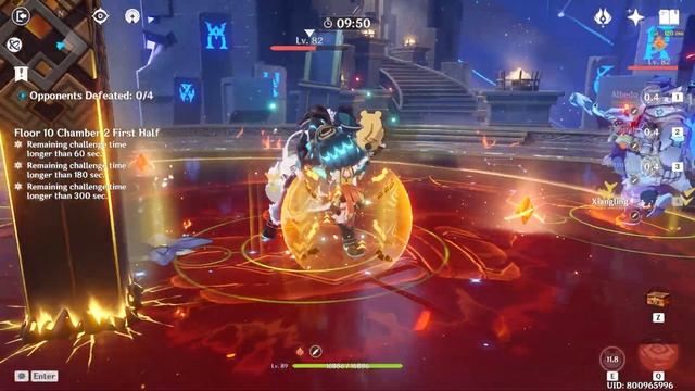 Genshin Impact My Spiral Abyss 2.2 | Floor 10 | Date 11/(16-30)/2021 смотреть онлайн