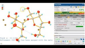 First steps with Olex2: Sucrose