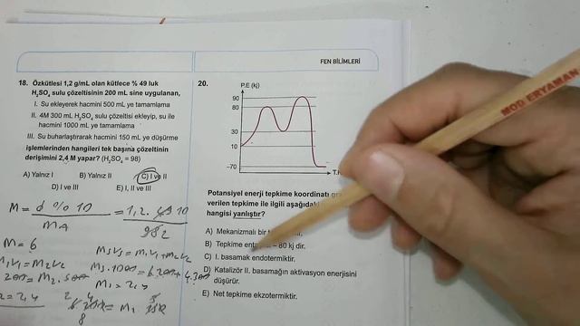 AYT Eğitim Vadisi Deneme 5 KİMYA Soru Çözümü - Deneme Çözümü смотреть онлайн