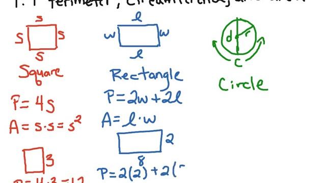 Perimeter, Circumference and Area смотреть онлайн