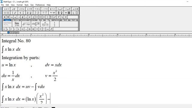 Integration by parts: Integral of x ln x dx смотреть онлайн