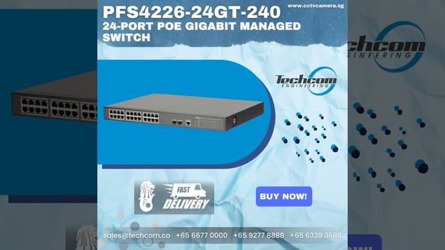 PFS4226-24GT-240 24Port PoE Gigabit Managed Switch #poeswitch #gigabitmanagedswitch #EthernetSwitc смотреть онлайн