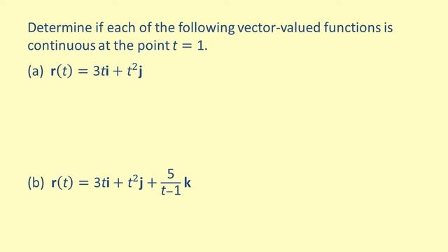 LO 52 Determine if a vector valued function is continuous at a point смотреть онлайн