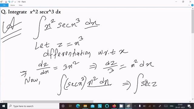 Evaluate the integral : ∫ x² secx³ dx смотреть онлайн