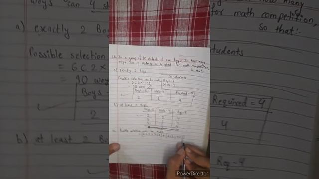 16. Group of 10 Students, 6 are boys.. 4 students selected a) exactly 2 Boys b) at least 2 Boys c). смотреть онлайн